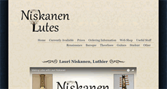 Desktop Screenshot of niskanenlutes.com