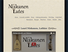Tablet Screenshot of niskanenlutes.com